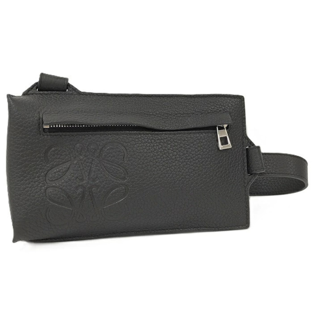 Loewe Body Bag T Pocket Vertical Anagram Leather Black